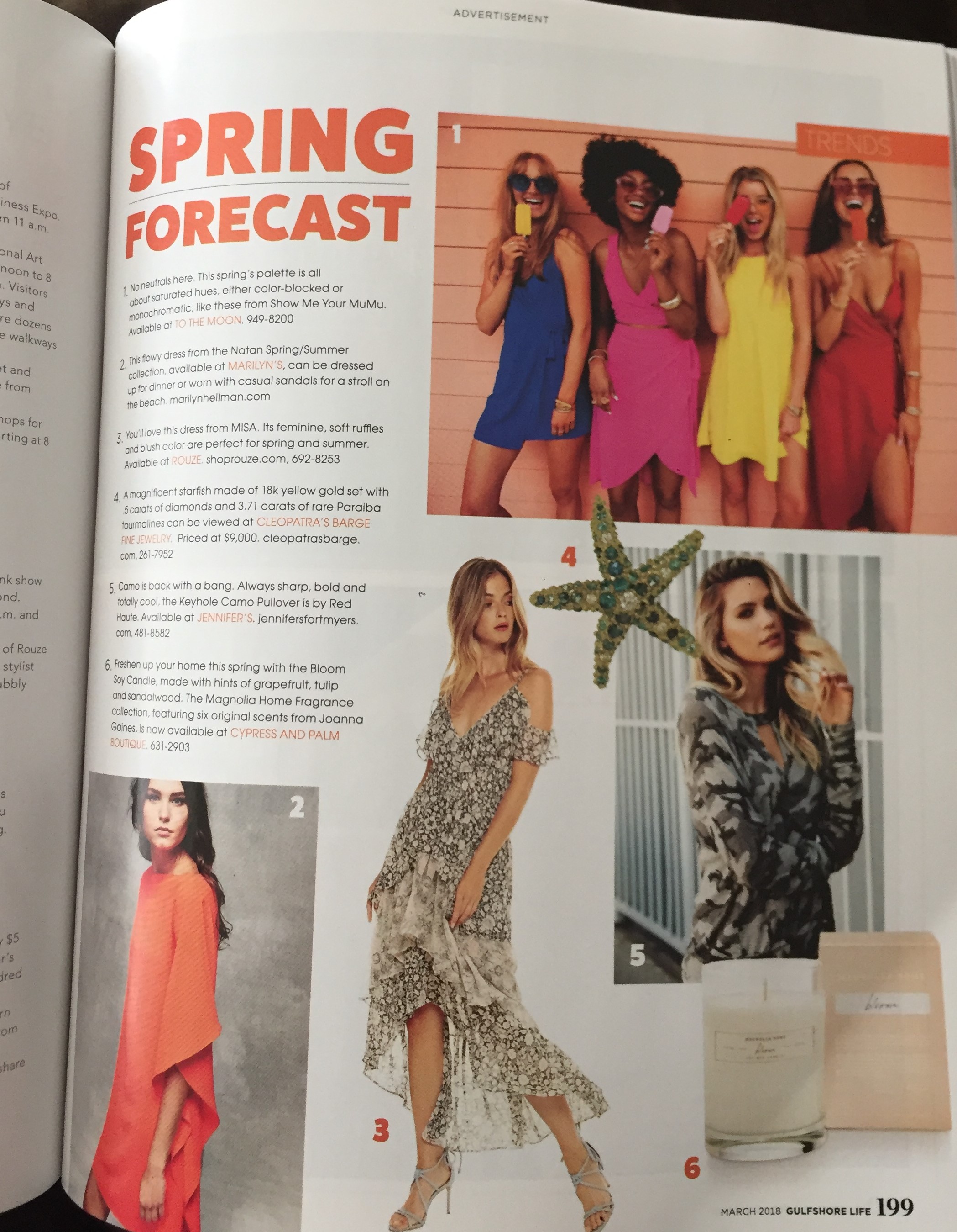 Jennifer’s in Gulfshore Life Spring Forecast Jennifer’s in Gulfshore Life Spring Forecast